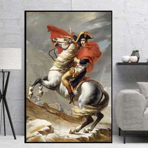 Big Large Horse Pictures Animal Canvas Wall Art European Classic Style Posters and Prints for Living Room Frameless Art Prints