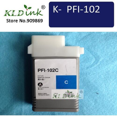 PFI-102C Cyan compatible ink Cartridge ( 0896B001 Ink) for IPF710, IPF700, IPF605 printer