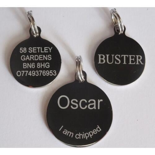 Cheap Stainless Steel Dog Tag low price Pet ID Tag Dog Disc Personalised Engraved tags hot sales custom steel round dog tags