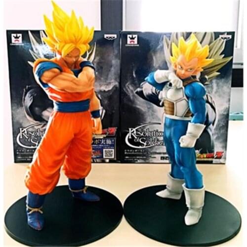 18cm Dragon Ball Super Gogeta Action Figure Dragon Ball Super Saiyan Goku Vegeta Figura Pvc Model Toy