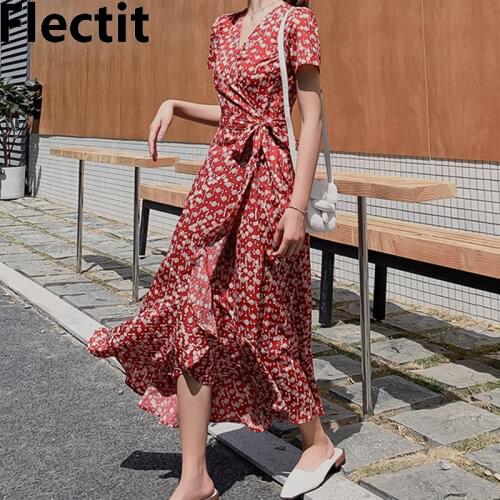 Летние платья с запахом Flectit China At AliExpress