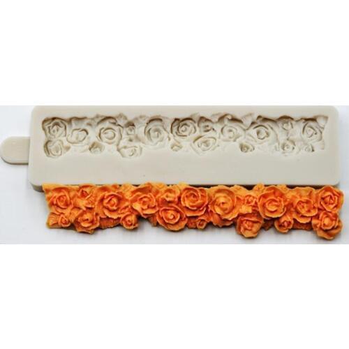 Lace shape silicone mold DIY fondant cake mold chocolate fudge utensils kitchen baking supplies