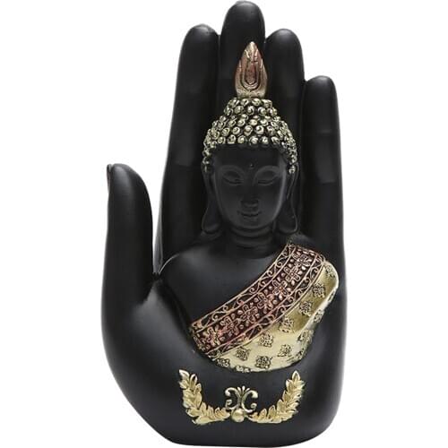 Art Buddha Statue Chinese Buddhist Sculpture Figurine Cabinet Decoration