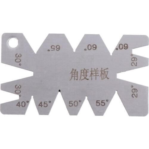 1PC High Quality Stainless Steel Machining Threads Cutting Angle Arc Model Angles Measure Tool Screw Cutting Gauge