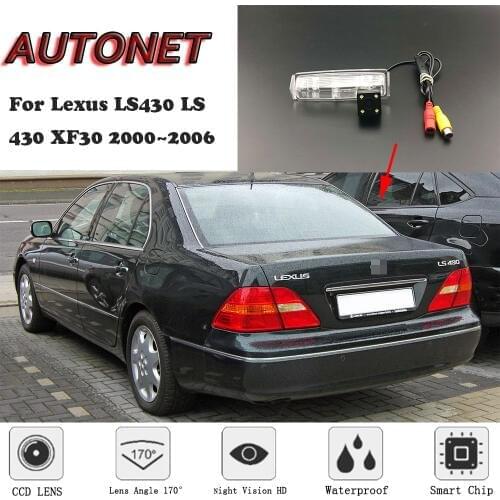 AUTONET HD Night Vision Backup Rear View camera For Lexus LS430 LS 430 XF30 2000~2006 CCD/license plate Camera