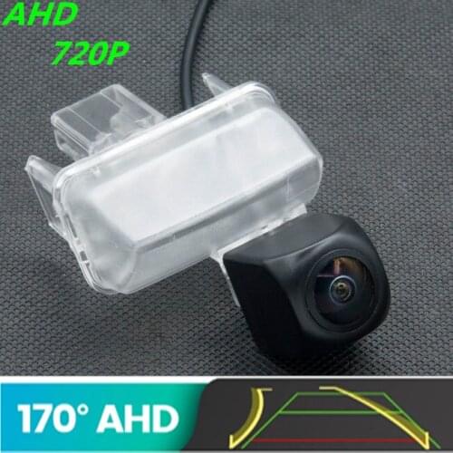 AHD 720P Trajectory Fisheye Car Rear View Camera For Toyota Fortuner 2015 -2019 Yaris Prius Auris E150 Reverse Vehicle Camera
