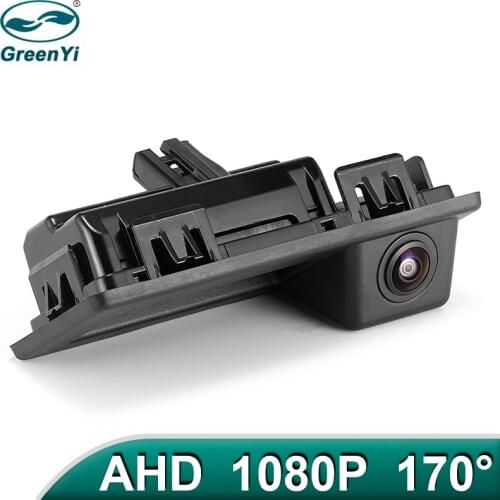 GreenYi 170° HD 1920x1080P Night Vision Vehicle Rear View Camera For Audi A4L VW Teramont C-TREK Touran L Tiguan Tournamen Skoda
