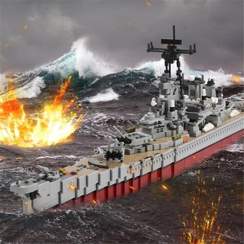 NEW XINGBAO 06030 Military Army Series 2631PCS The USS Missouri Battleship Set Building Blocks Bricks Classic Battleship Model