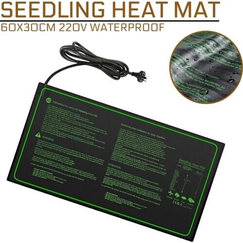 New Seedling Heating Mat Waterproof 60x30cm 220V Plant Seed Germination Propagation Clone Starter Pad Plant Propagation Supplies