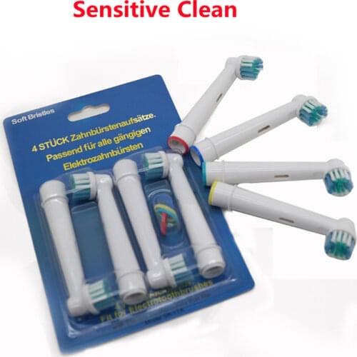 3D Whitening Brush Heads For Braun Oral B Electric Toothbrush 4Pcs Replacement Toothbrush Brush Head for Oral-B Oralb Nozzles