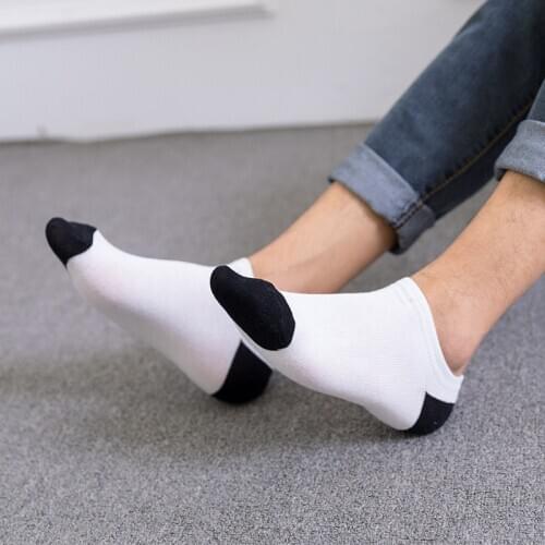 5 Pairs / Pack Mens Bamboo Fiber Socks Short High Quality New Casual Breatheable Anti-bacterial Men Ankle Socks Male 2021