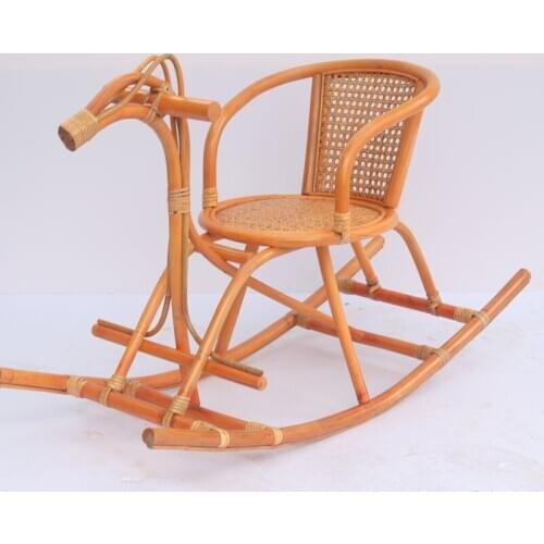 Oriental Dining Chairs for The Kitchen Wicker Chair Rattan Single Back Chair Small Home Indoor Balcony Leisure Hand-made Chair