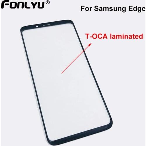 5pcs Original Outer Glass With T-OCA Film For Samsung Galaxy S20 Ultra S10 S8 S9 Plus Note 10 Crakced LCD Screen Glass Repair