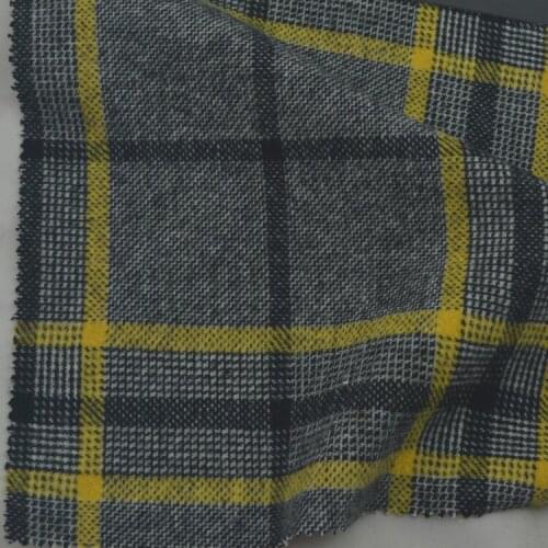 100x150cm Woolen Plaid Wool Polyester Autumn Winter Fashion Jacket Overcoat Clothing Fabric Cloth Per Meter Factory Wholesale
