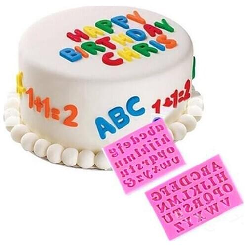 Silicone Alphabet Letter Series Tray Chocolate Fondant Cake Mold Decorating Tool Bakeware Supplies Hot party Tools
