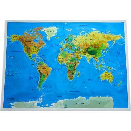 Large Size Erase World Travel Map Scratch Off World Map Travel Scratch For Map Room Home Office Decoration Wall Stickers Gifts