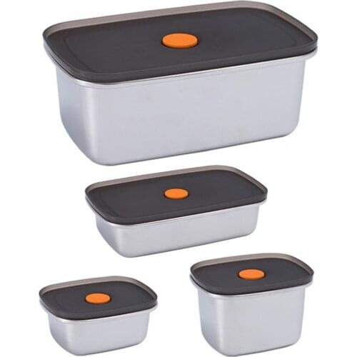 250/450/600/1000ml Stainless Steel Thermal Portable Japanese Lunch Box For Kids Picnic Office Workers School Leak-proof Food Box