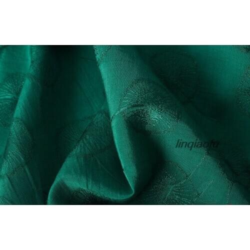 Hemp cotton blend fabric thin section cotton and linen dandelion jacquard dress robe clothing fabric,High-grade linen fabric