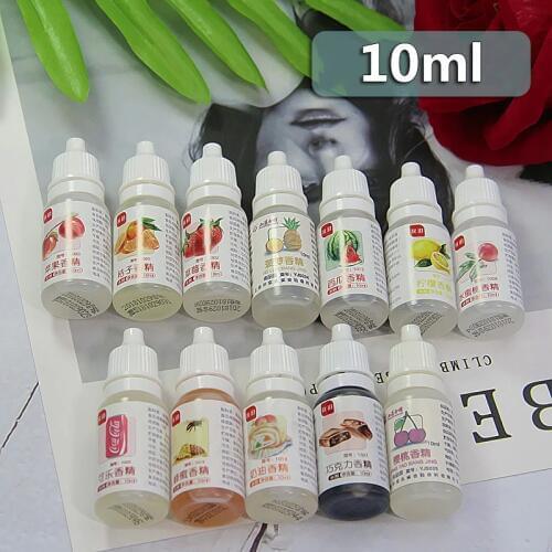 10ml DIY Flavor Slime Polymer Clay Flavor Liquid Additive Glue For Slime Charms Fruit Aroma Flavors Accessories Charms Toys Gift