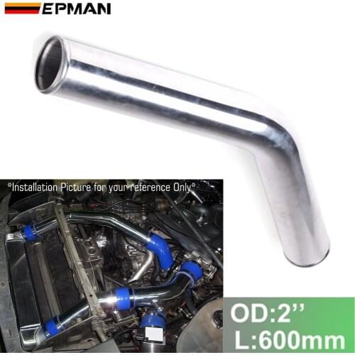 2pcs/unit 51mm 2" 45 Degree Aluminum Turbo Intercooler Pipe Tube piping L:600 mm For BMW E30 325i 318i M3 EP-UP45-600-51