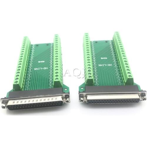 DB25 25pin Adapter RS232 Serial Signals Terminal Module Interface Converter To Terminal DB25 Connector Male Female D sub