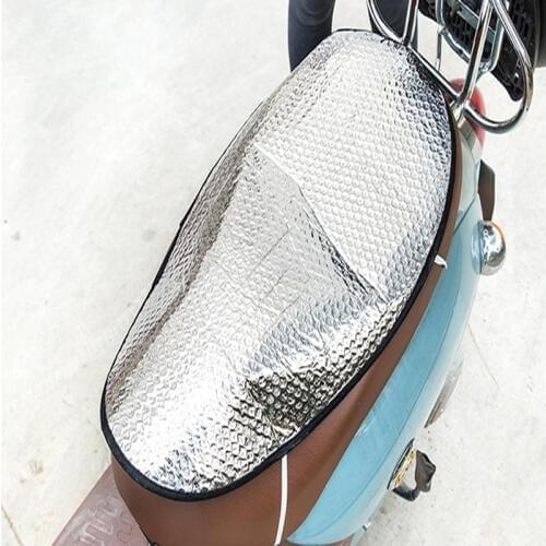 3PCS Motorcycle Seat Cover Electric Car Sunscreen Insulation Pad Cushion Waterproof Reflective Foil Insulation Pad