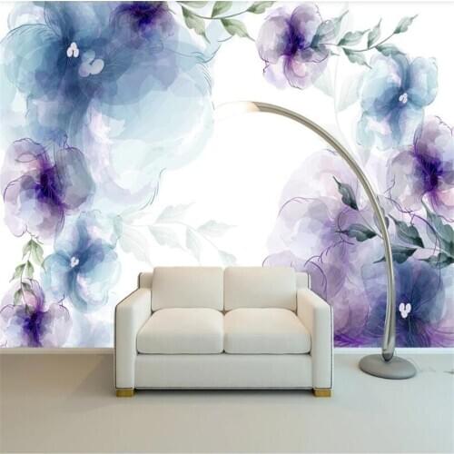 Milofi custom 3D wallpaper mural melancholy flowers living room bedroom background wall decoration painting wallpaper