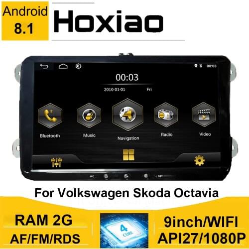 Car Radio 2 Din Android 8.1 Multimedia Player GPS Stereo For Volkswagen Skoda Seat Octavia Golf 5 6 Touran Passat B6 Polo AM RDS