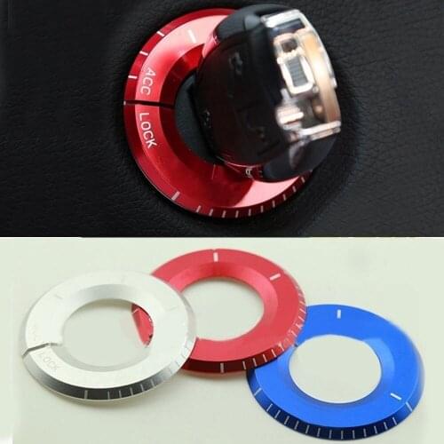 Car Ignition Switch Decorative Covers Key Hole Start Ring Trim 3D Sticker for Benz A C E GLK GLA CLA A M G 2015 2016