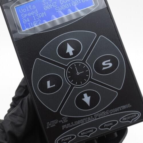 HP-2 Tattoo Power Supply Digital Power LCD Display for Tattoo Machine