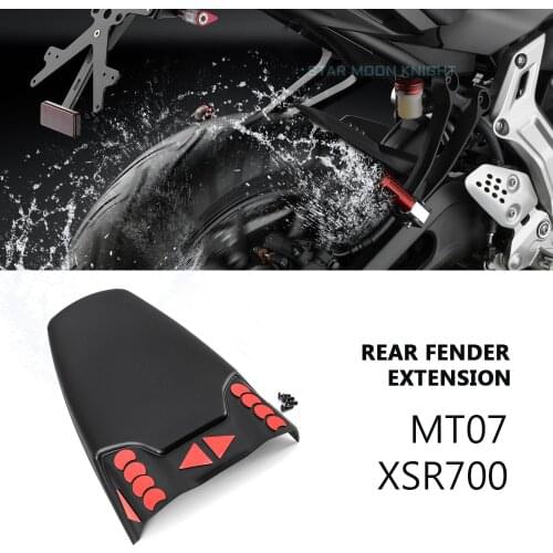 For YAMAHA MT07 MT-07 MT 07 2013 - 2017 XSR700 XSR 700 2016 - 2020 Motorcycle Rear Mudguard Fender Rear Extender Extension