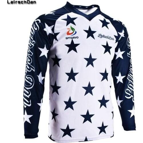 SPTGRVO LairschDan white Enduro Jerseys offroad motocross mx bike mtb t-shirt downhill long sleeve cycling clothes camiseta dh