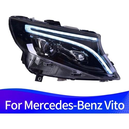 Headlight Assembly For Mercedes-Benz Vito W447 2014-2020 V-Class / Metris LED Sequential Turn Signal LED DRL Full LED Light