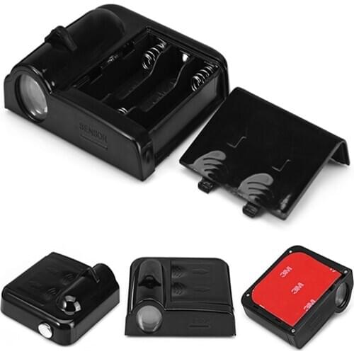 Haoyuehao 2pcs Wireless Car Door Welcome light LED Laser Projector Logo Ghost Shadow Light universal courtesy lamp