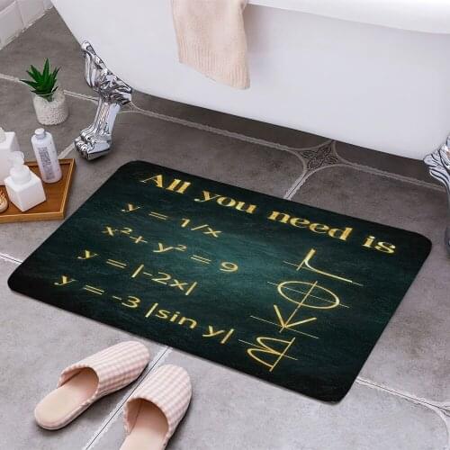 Programmer maths 3D Print Doormats Rectangle Non-Slip DoorMat Bedroom Kitchen Entrance Print Door rugs Dropshipping