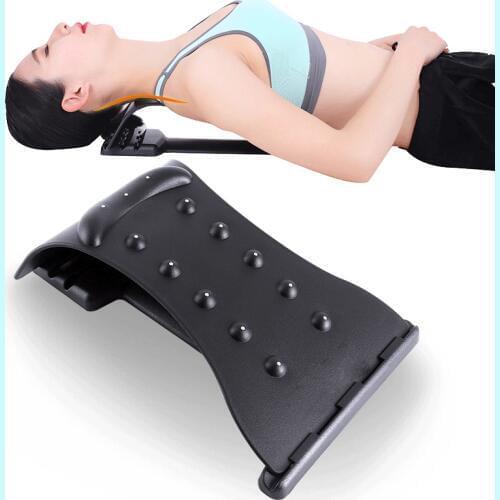 1pcs Back Massager Stretcher Yoga Waist Support Stretcher Back Fitness Waist Support Relaxation Spine Pain Relief Pad New