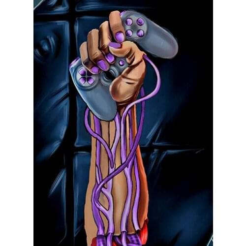 Surprise Box 5D Diamond Painting Game Playstation Gamepad Cross Stitch Kits Diamond Embroidery Rhinestone Mosaic Room Decor