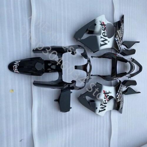 Injection molding fairings set for Kawasaki ZX-6R 2000 2001 2002 black custom fairing kit Ninja 636 ZX6R 00-02 west
