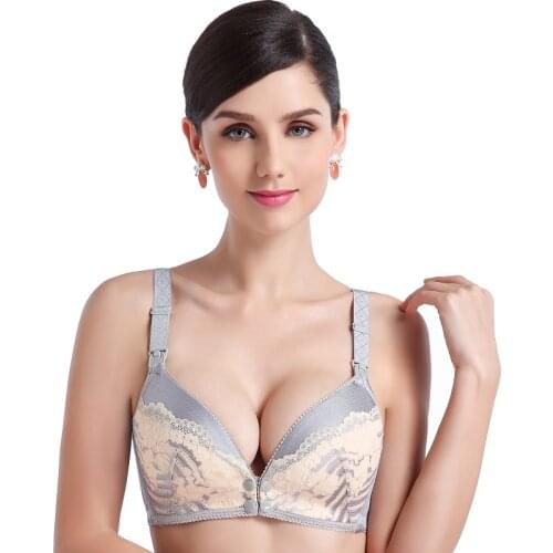 Cheap nursing bra bamboo underwear for pregnant woman lace feeding bra pregnant women maternity nursing bra cup BC
