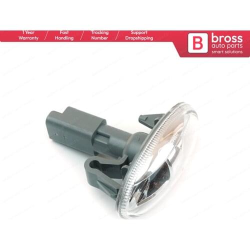 Bross BSP941 Side Marker Light Indicator Repeater Amber Light Lamp with Bulb 6325G3, 6325.G3 For Citroen Peugeot Fiat Toyota