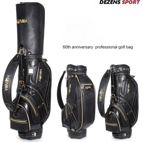 Brand New Professional Honma Golf Stand Bag Black/Brown Colors Honma Standard Golf Clubs Leather Bag