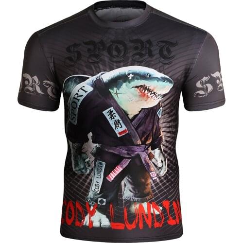 3D Style Rashguard Manufacturer Fitness Clothes Short Sleeve Design Your Own Bjj MMA Rash Guard