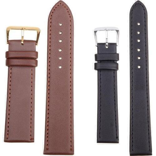 2020 New Genuine Leather Watch Strap Plain Weave Watchband Candy Colors Straps For Watches Women Men High Quality Watch Band