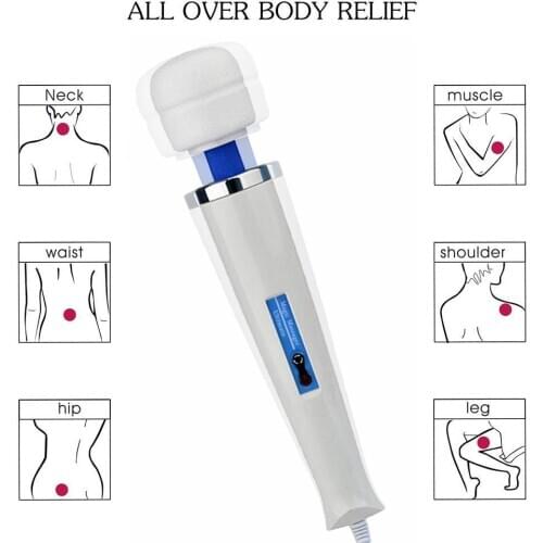 Brand New Faroot Wand Handheld Massager Vibrating AV Two Frequency Motor Full Stick Massage Massage Speed 30 Body Hit N3M3