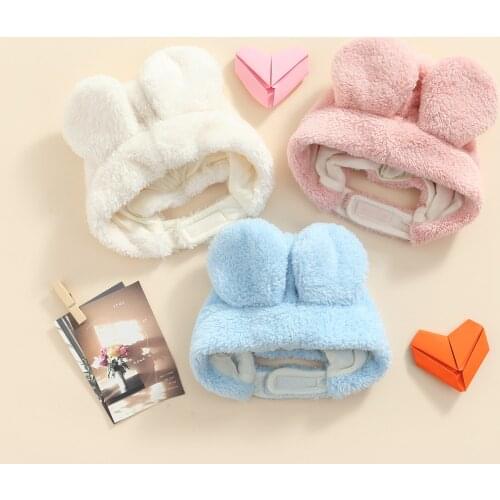 Cartoon Big Ears Cap Childrens Plush Pullover Autumn Winter Baby Cute Plush Warm Neck Wrap Cap