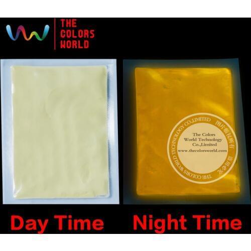 TCYG725 Glow in dark pigment orange Color long last glowing, luminescent powder, competitive price Noctilucent powder