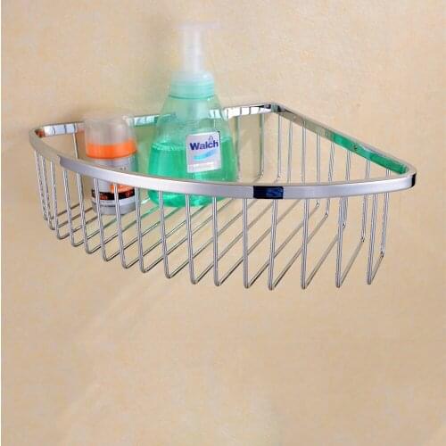 Bath Caddies Shower Wall Corner Shelves Baskets, Stainless Steel Chrome 09-006