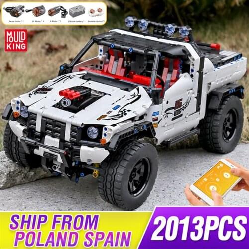 MOULD KING High-Tech The APP Motorized Silver Flagship Off-road Car Building Blocks Bricks Kids Educational Toys Christmas Gifts