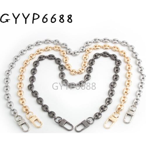 1-5 pieces 14mm*11mm Iron 3 colors bag chains crossbody bag with 1 pair hook purse chain strap