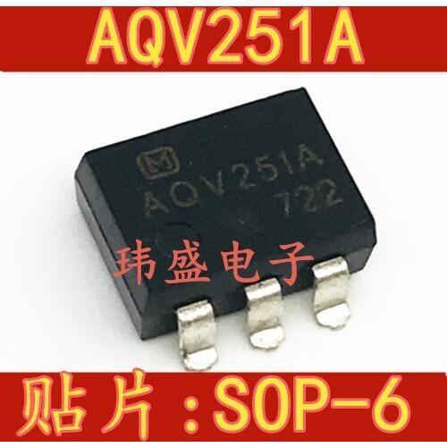 10pcs AQV251A AQV251 AQV251G SOP6